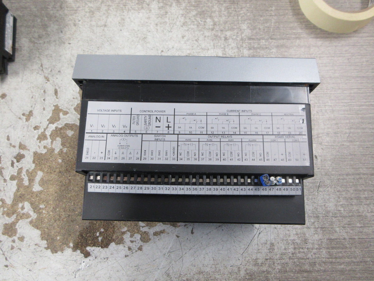 GE PQM II Power Quality Meter PQMII-T20-C-A F/W: 73D224C4.000 Used