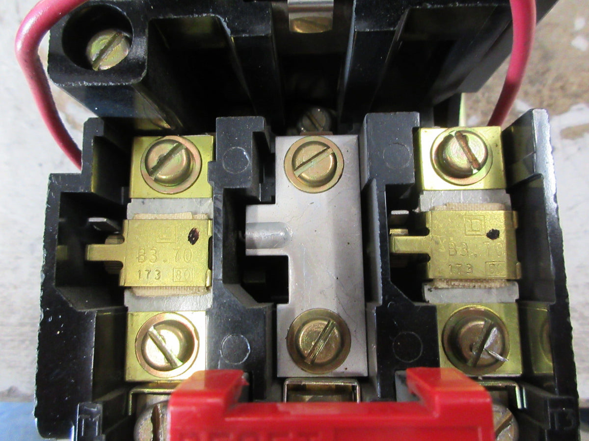 Square D Size 1 Starter 8536 SCO -3 S Ser. A 120V Coil 600 V Used