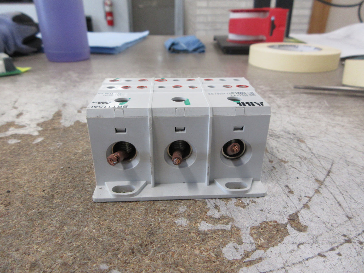 ABB Power Distribution Block BRT115AL 115A 600V 3P Used