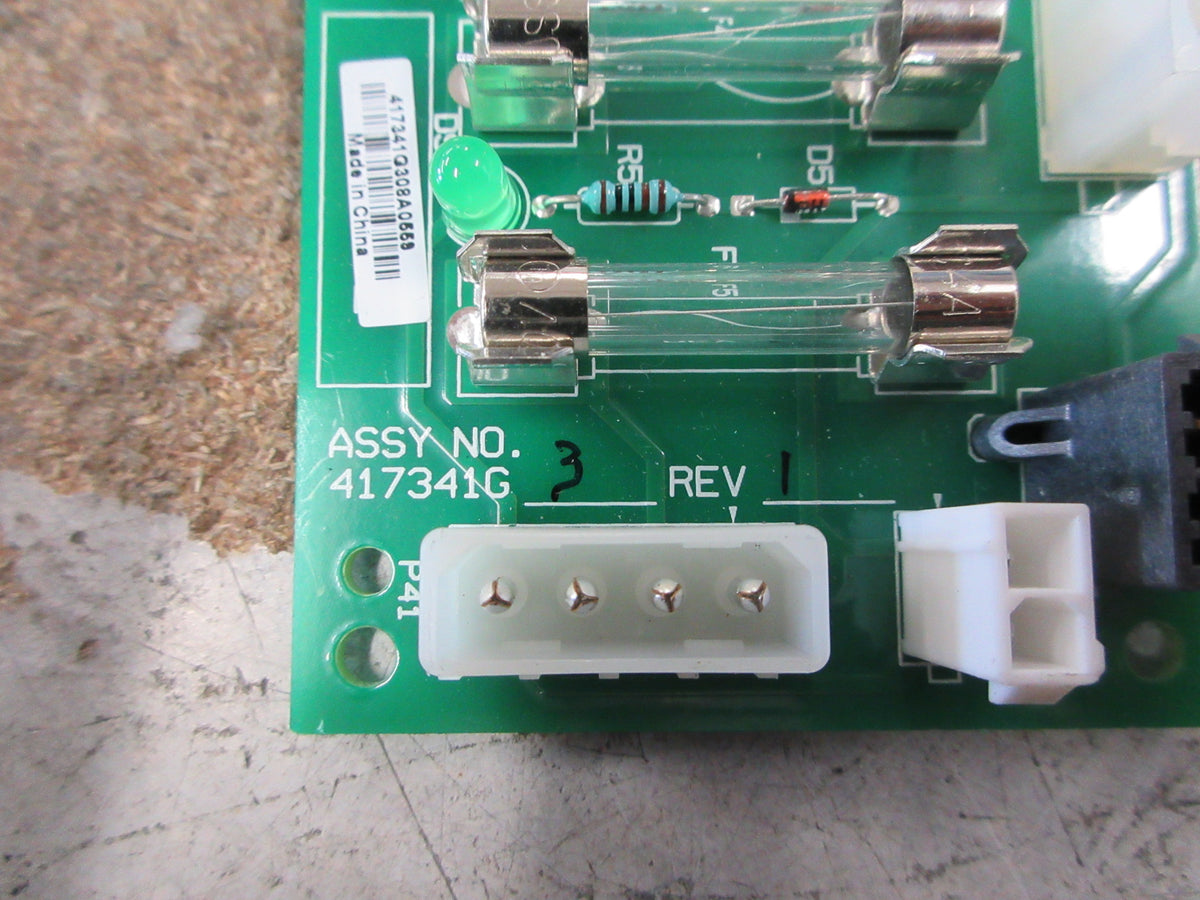 Emerson Fuse Board Assembly 417341G3 Rev. 1 Used
