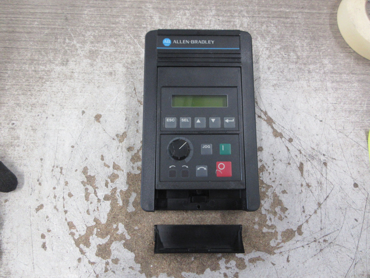 Allen-Bradley Programming Terminal w/ Holder 1201-HA1 Ser. A FRN 3.00 12VDC Used