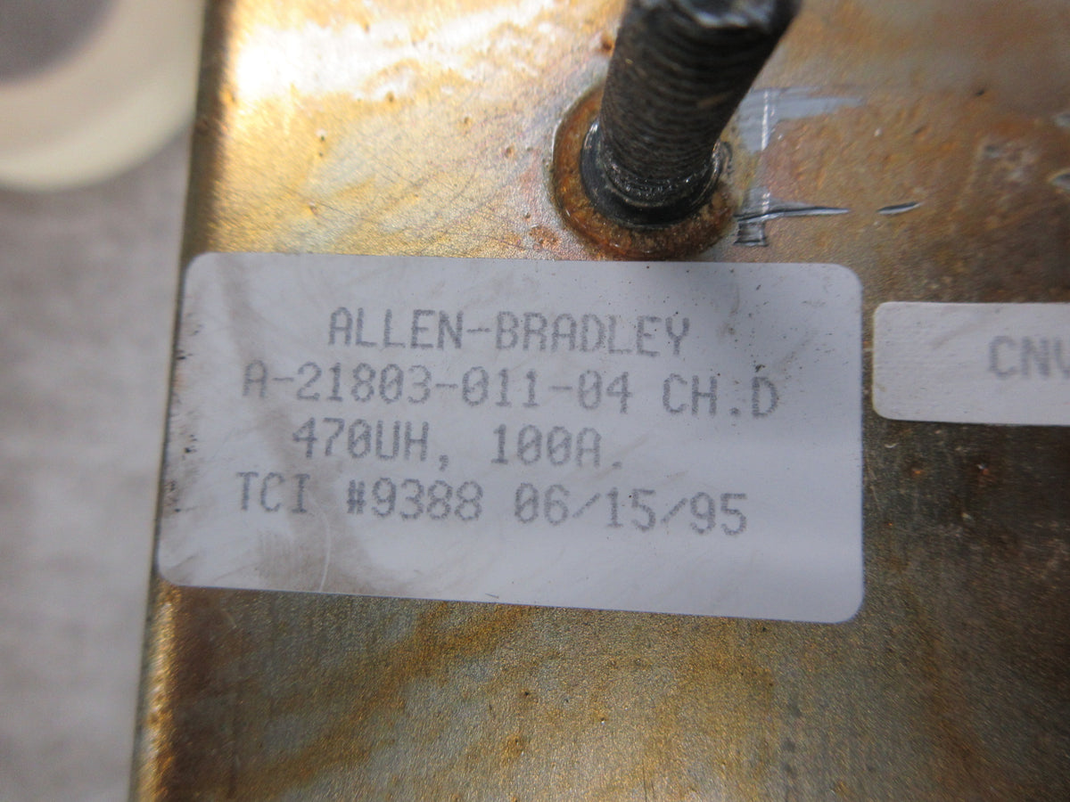 Allen-Bradley DC Link Choke A-21803-011-04 470uH 100A Used