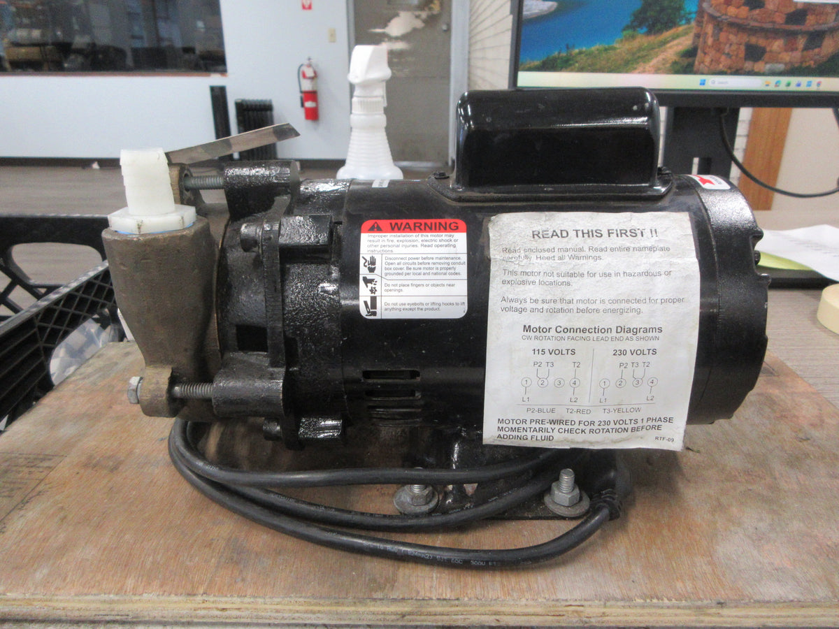 Dayton Centrifugal Pump 2ZWR5A 0.5HP 115/230V 1Ph 3450RPM Used