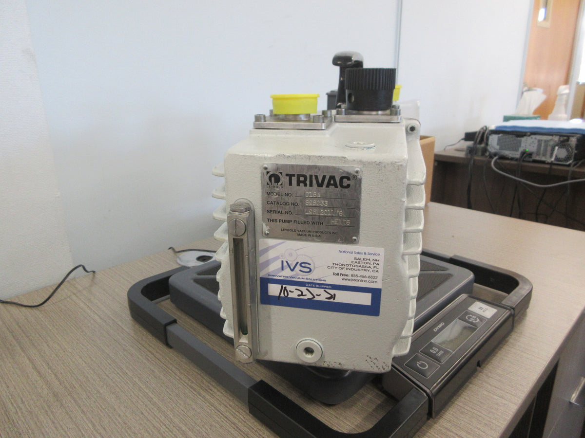 Leybold Trivac D16A Vacuum Pump 898033 1HP 200-230/460V 14.1 CFM New Surplus