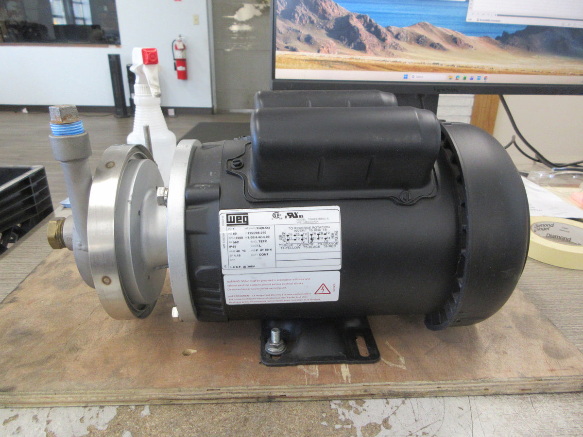 Finish Thompson Stainless Steel Centrifugal Pump AC4STS1V350B015C15 New Surplus