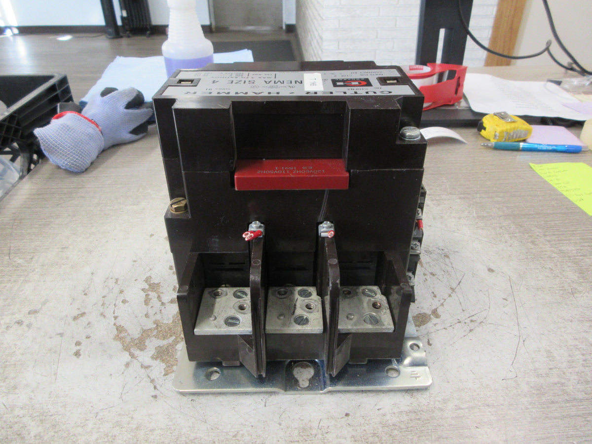 Cutler-Hammer Size 4 Contactor C10FN3 Ser. B1 120V Coil 135A 460/575V Used