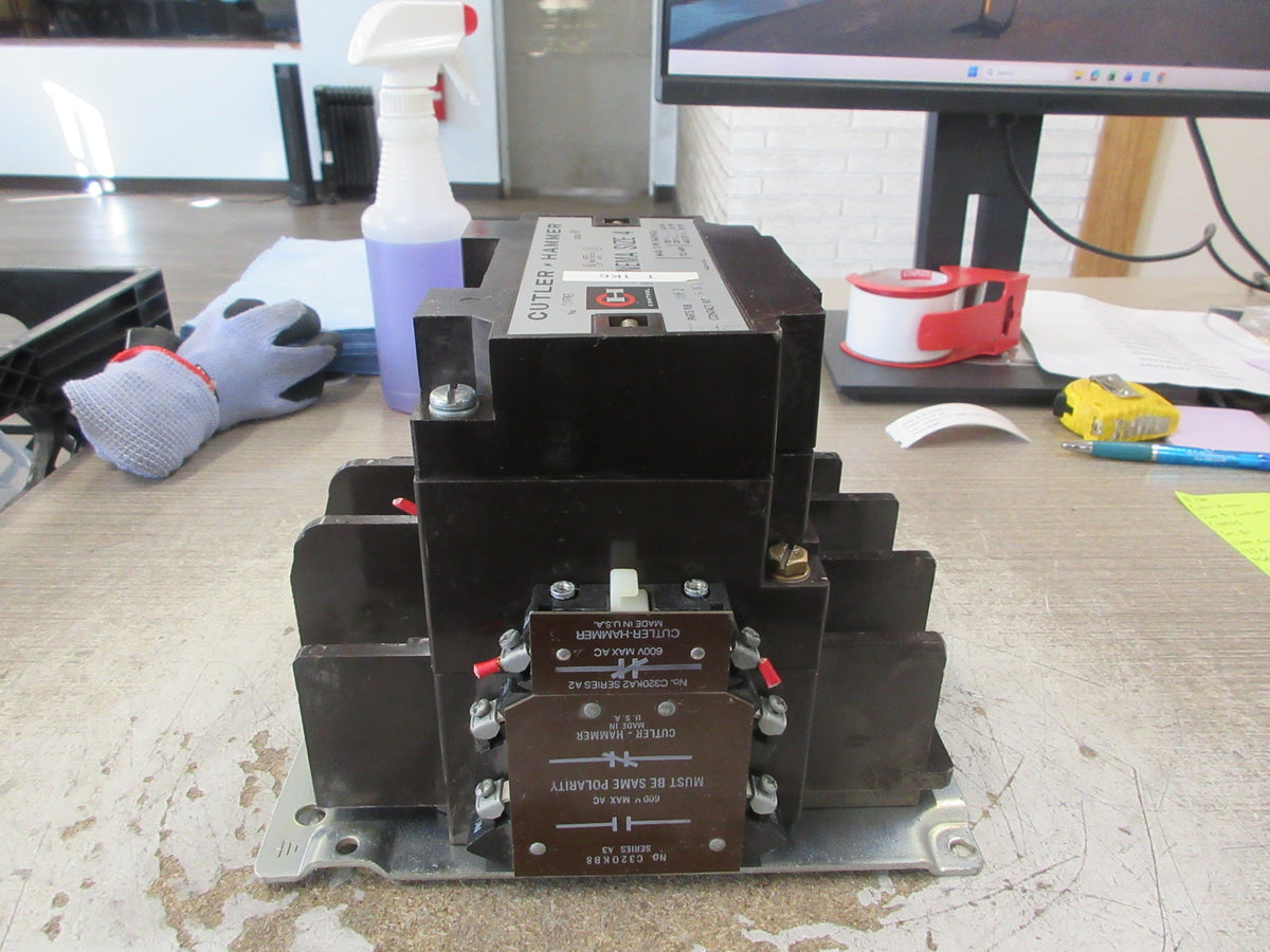 Cutler-Hammer Size 4 Contactor C10FN3 Ser. B1 120V Coil 135A 460/575V Used