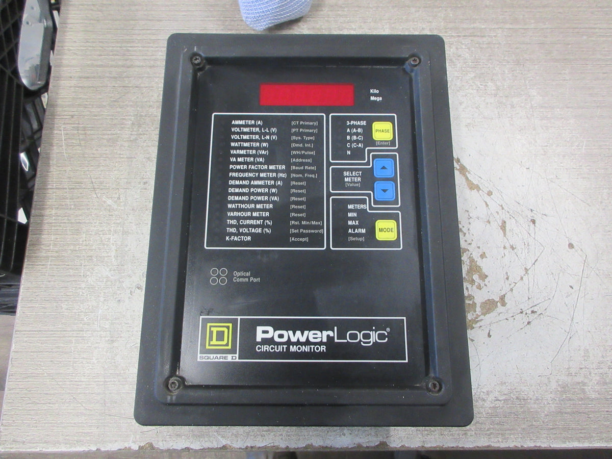 Square D PowerLogic Circuit Monitor 3020 CM-2350 100-264VAC 100-300VDC 14VA Used