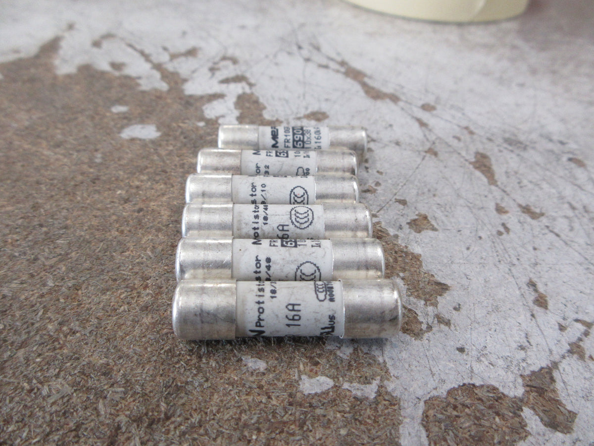 Mersen Protistor Fuse FR10GR69V16 16A 690V *Lot of 6* Used