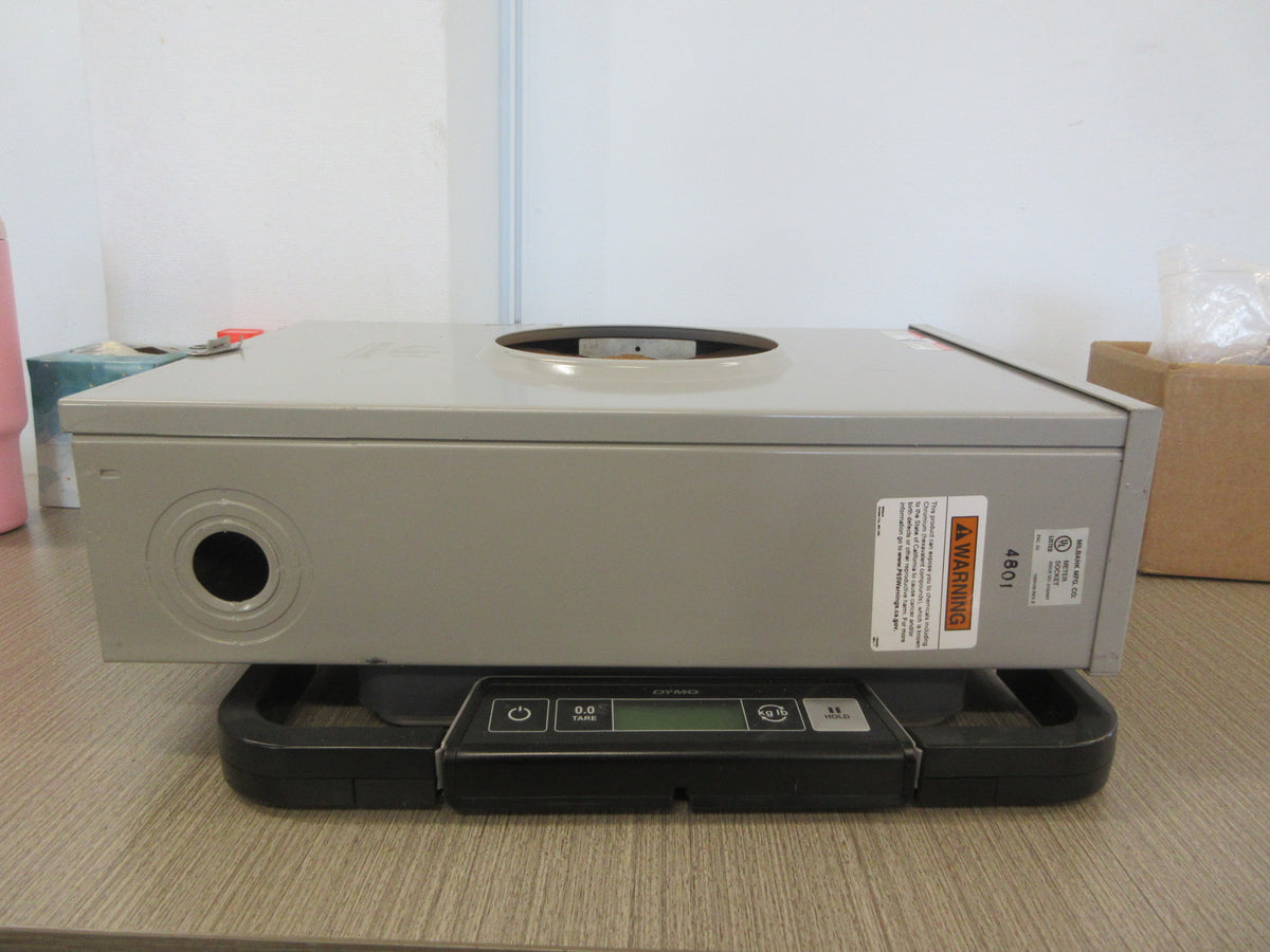 Milbank 3R Meter Socket 9800L 200A 600V Used