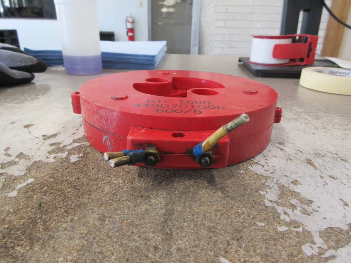 Westinghouse RCT 1600 Current Transformer 449D701G06 Ratio 600:5A Used