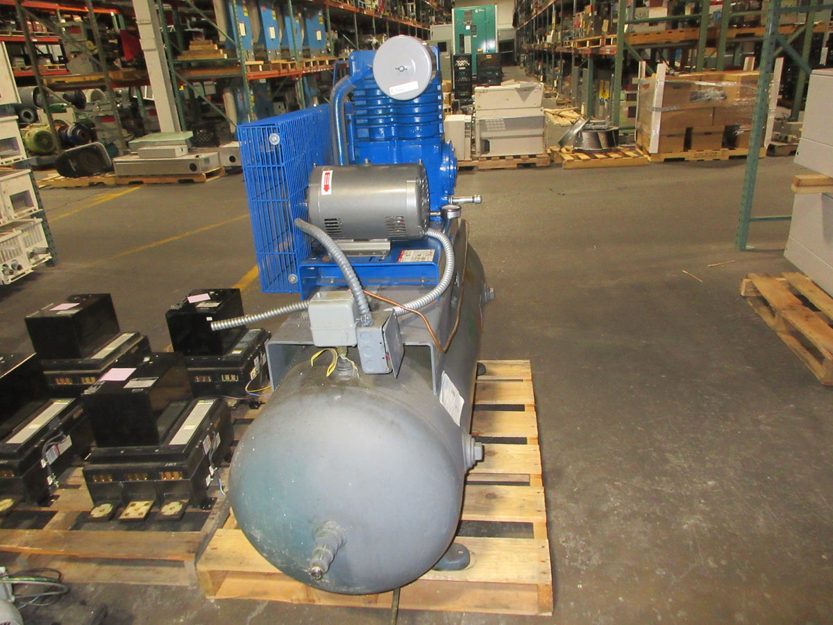 Quincy Air Compressor QC050BRS2B 5HP 200V 3Ph 60Hz 80 Gal. Used