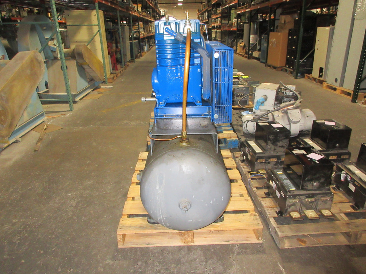 Quincy Air Compressor QC050BRS2B 5HP 200V 3Ph 60Hz 80 Gal. Used