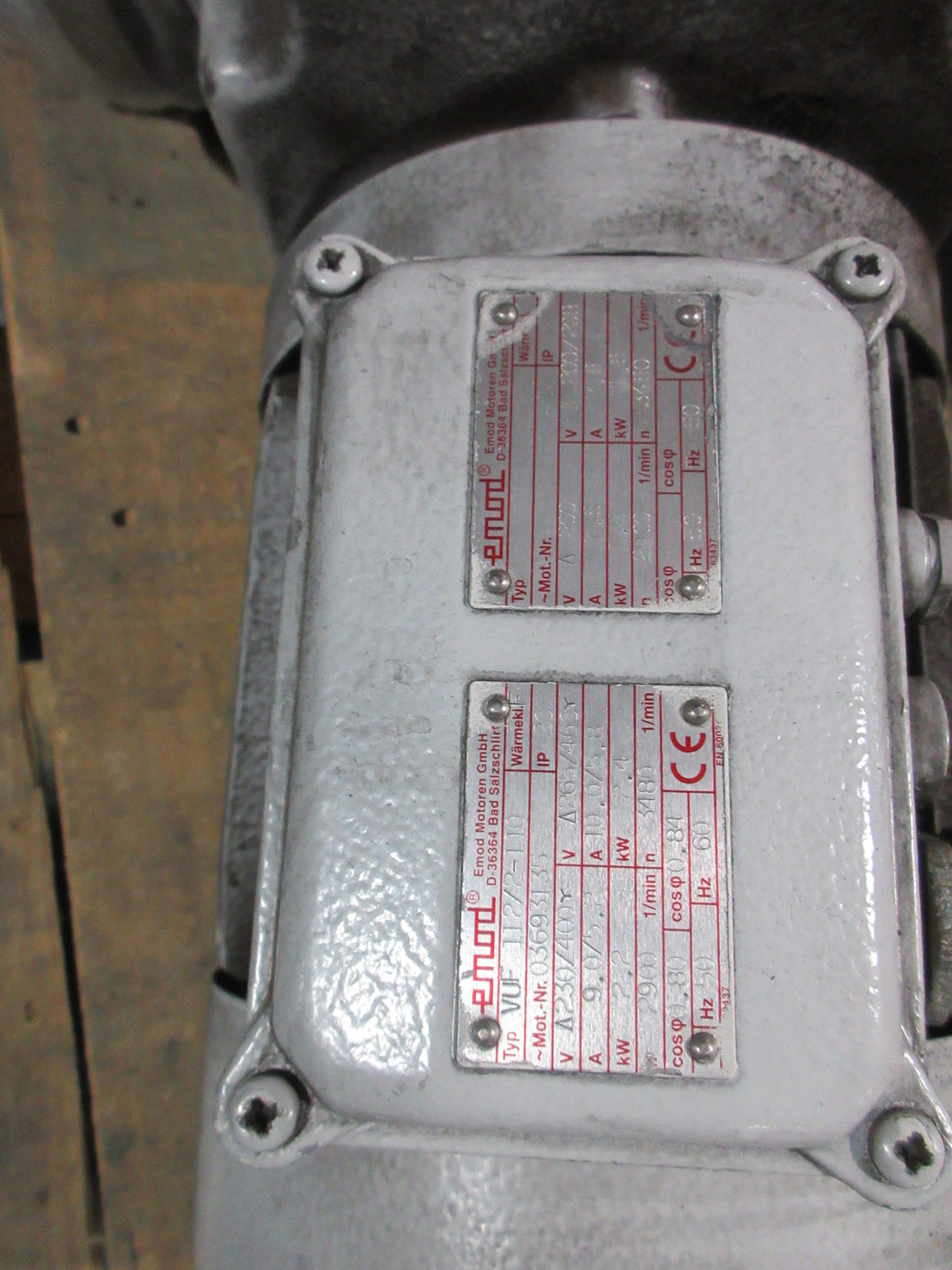 Leybold Vacuum Pump WSU 501 3HP 230/460V 2900/3480RPM 50/60Hz Used