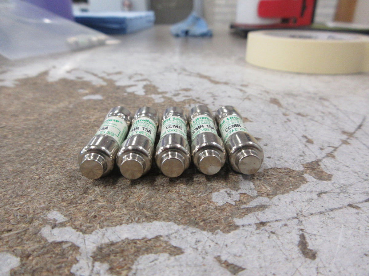 Littelfuse Fuse CCMR-15A 600V 15A *Lot of 5* Used
