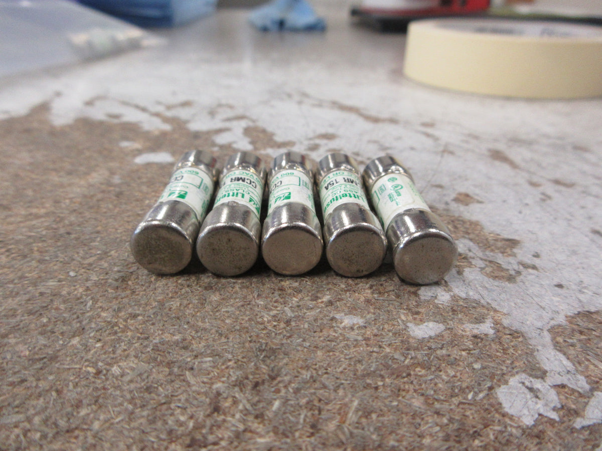 Littelfuse Fuse CCMR-15A 600V 15A *Lot of 5* Used