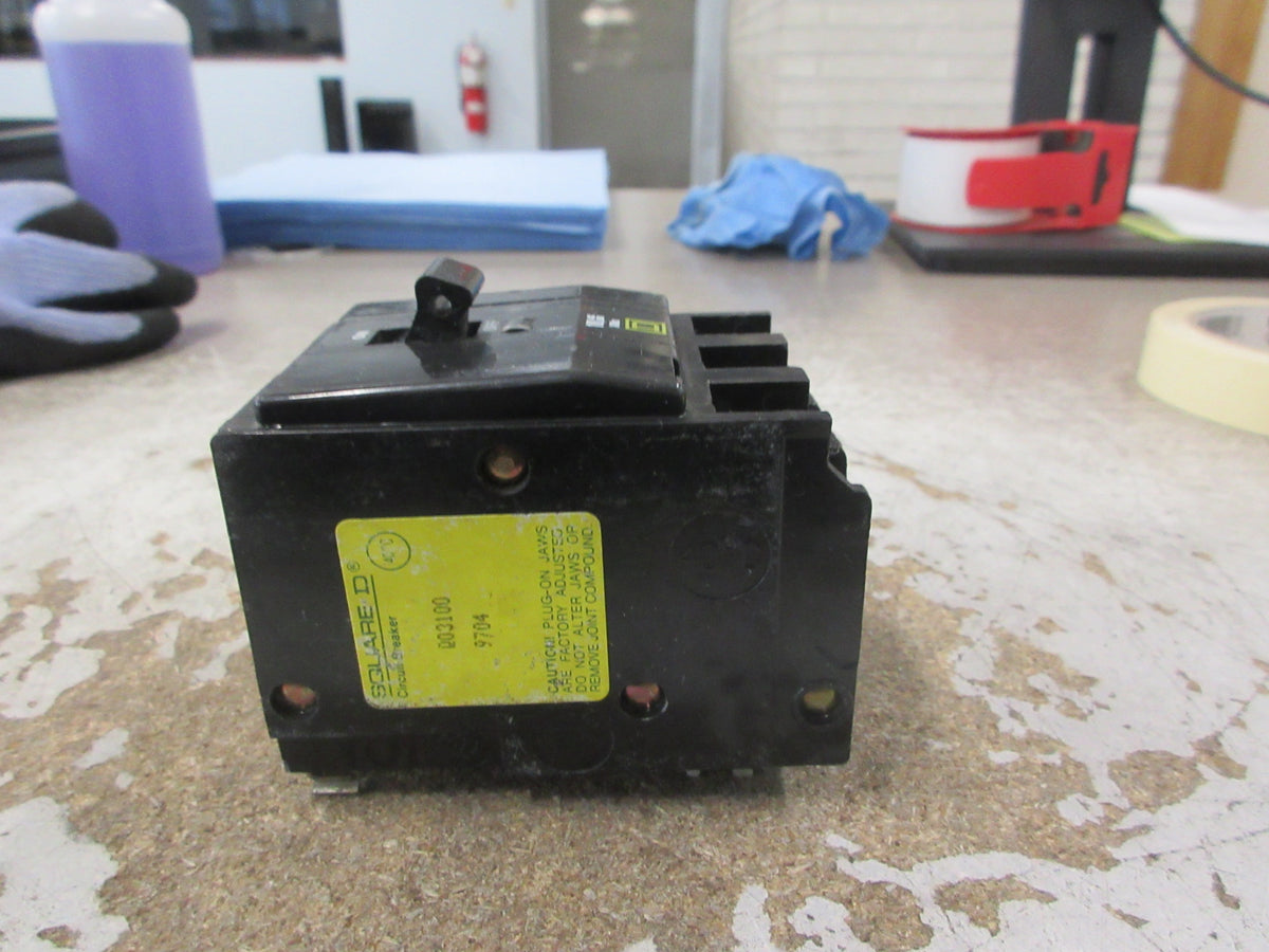 Square D Clip-On Circuit Breaker QO3100 100A 240V 3P Used