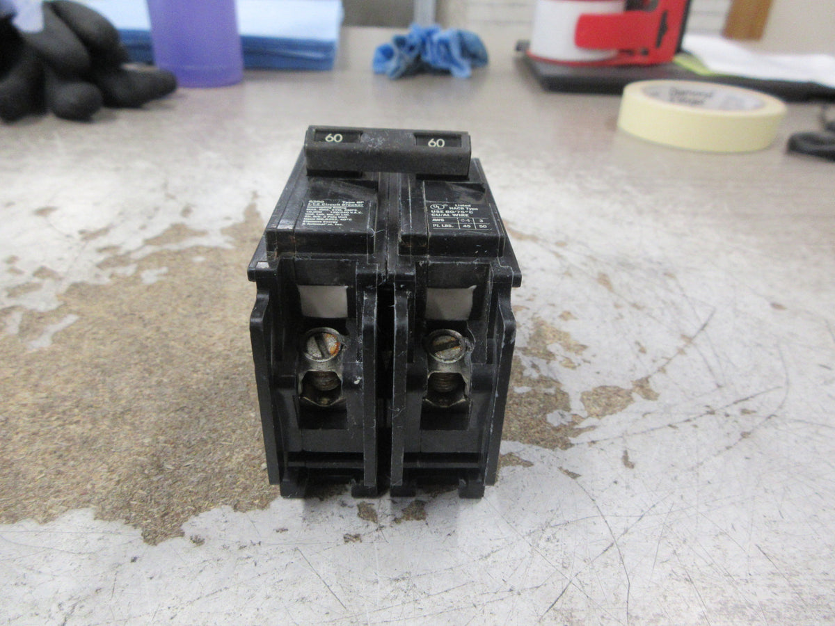 Siemens ITE Type QP Clip-On Circuit Breaker Q260 60A 120/240V 2P Used