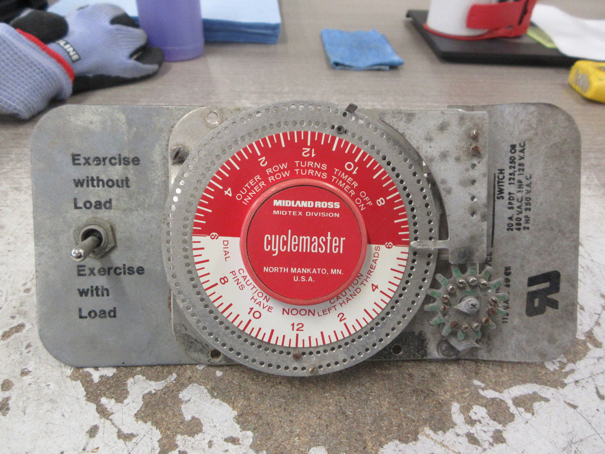 Midland Ross Cyclemaster Timer 620 7821 115V 60Hz Used