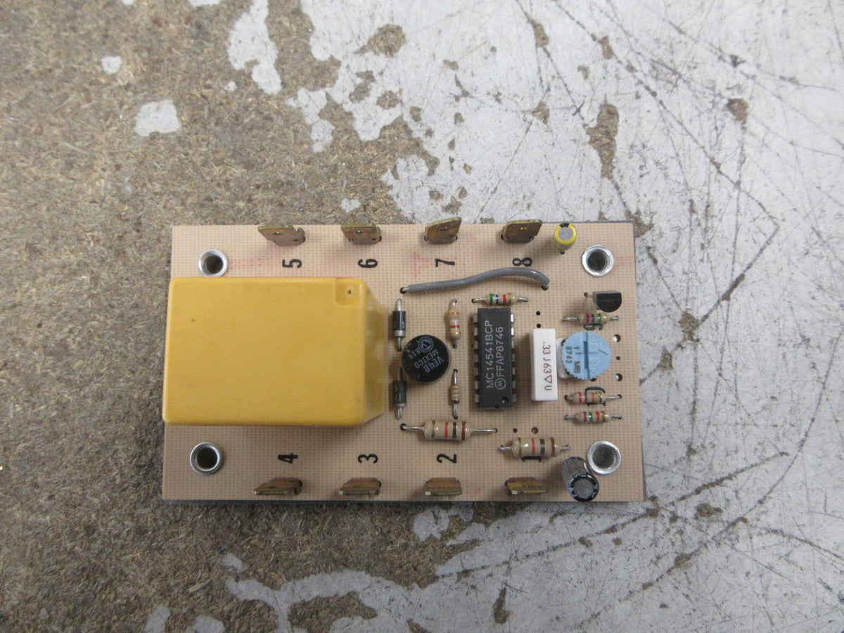 Syracuse Electronics Relay Control Board SAR-60215 Time: 1.2-120sec 5A Used