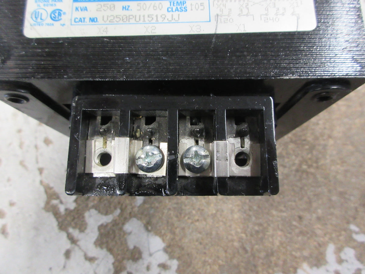 Micron Valutran Control Transformer V250PU1519JJ 0.250KVA Pri: 240/480V Used
