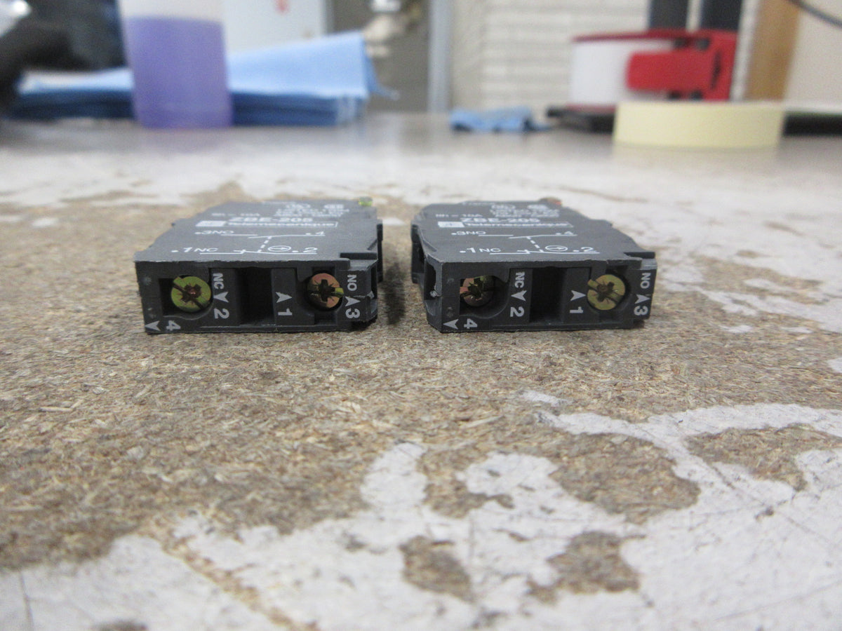 Telemecanique Aux Contact ZBE-205 *Lot of 2* *No Box* New Surplus