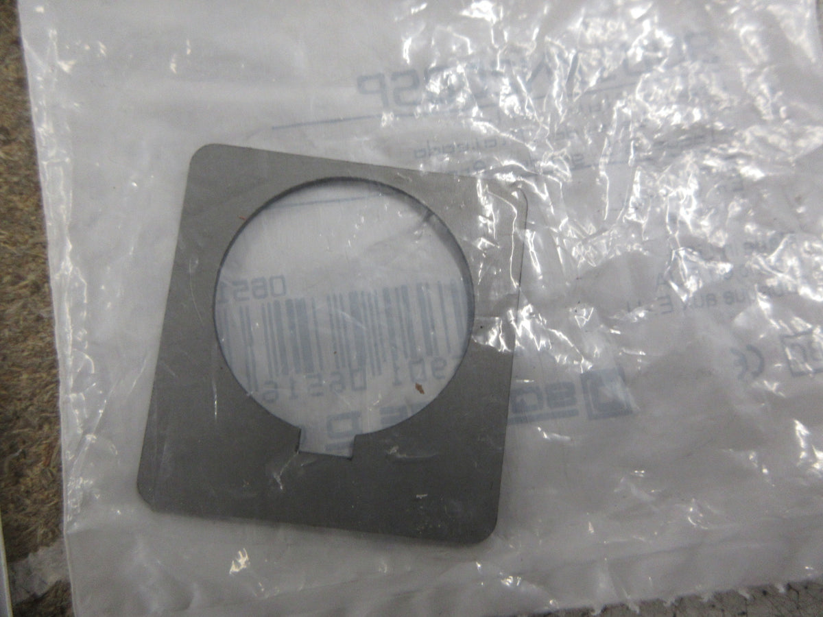 Square D Legend Plate 9001KN200SP Silver Blank *Lot of 4* New Surplus
