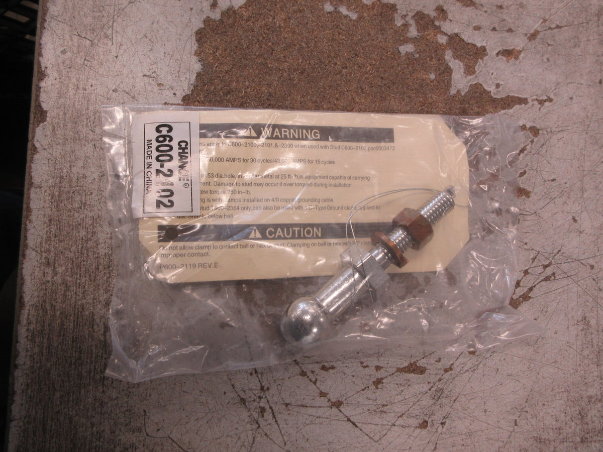 Hubbell Chance Ball Stud Assembly C600-2102 *No Box* New Surplus