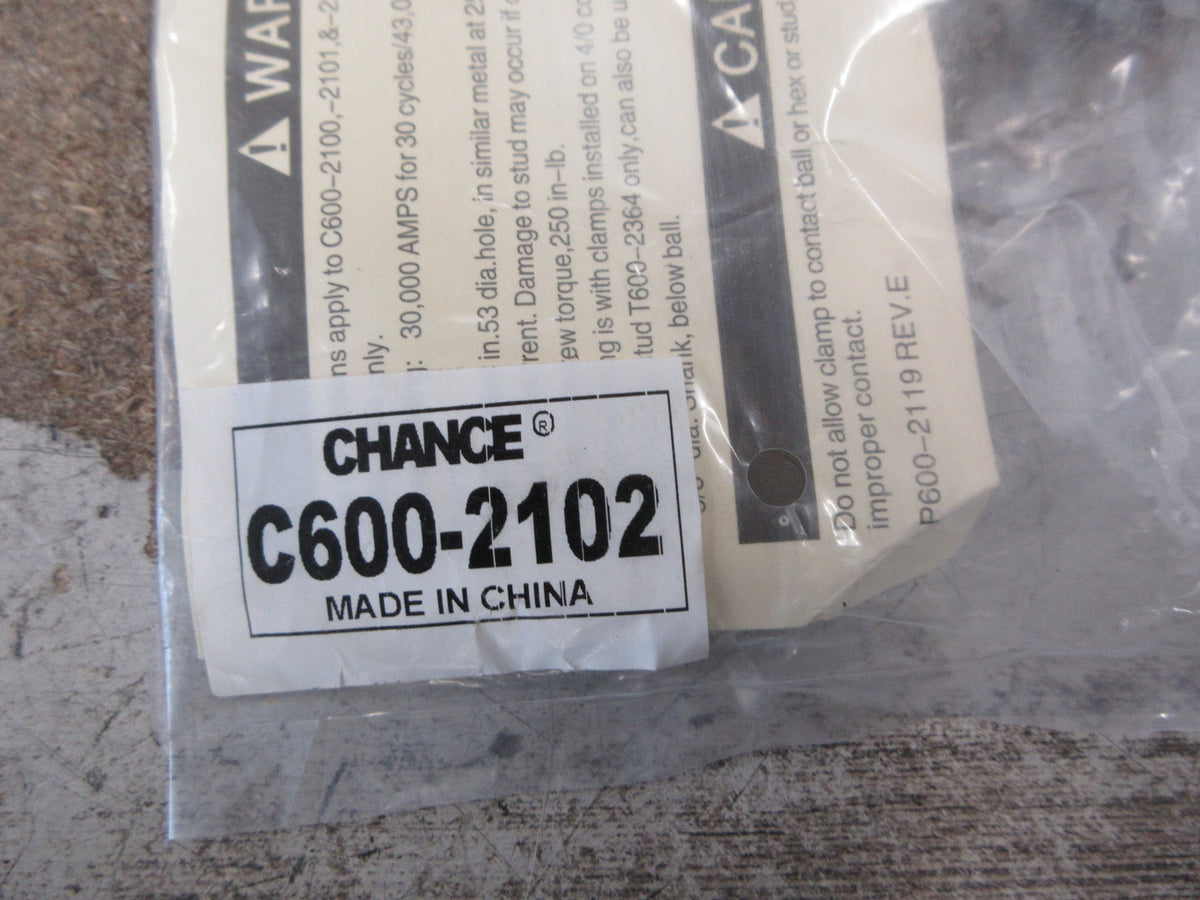 Hubbell Chance Ball Stud Assembly C600-2102 *No Box* New Surplus