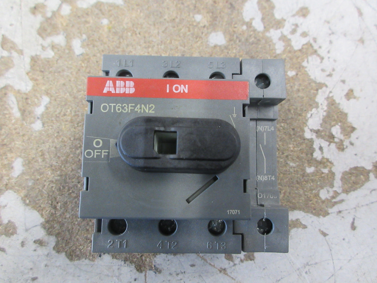 ABB Disconnect Switch OT63F4N2 60A 600V 3Ph *No Handle* Used