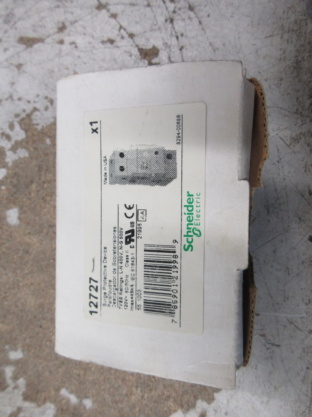 Schneider Electric Surge Protective Device 12727 120V 50/60Hz New Surplus