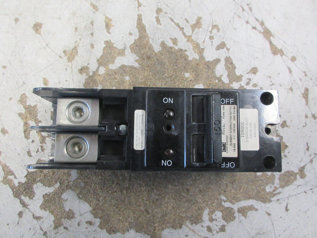 Cutler-Hammer Type BJ Circuit Breaker BJ2150 150A 120/240V 2P Used