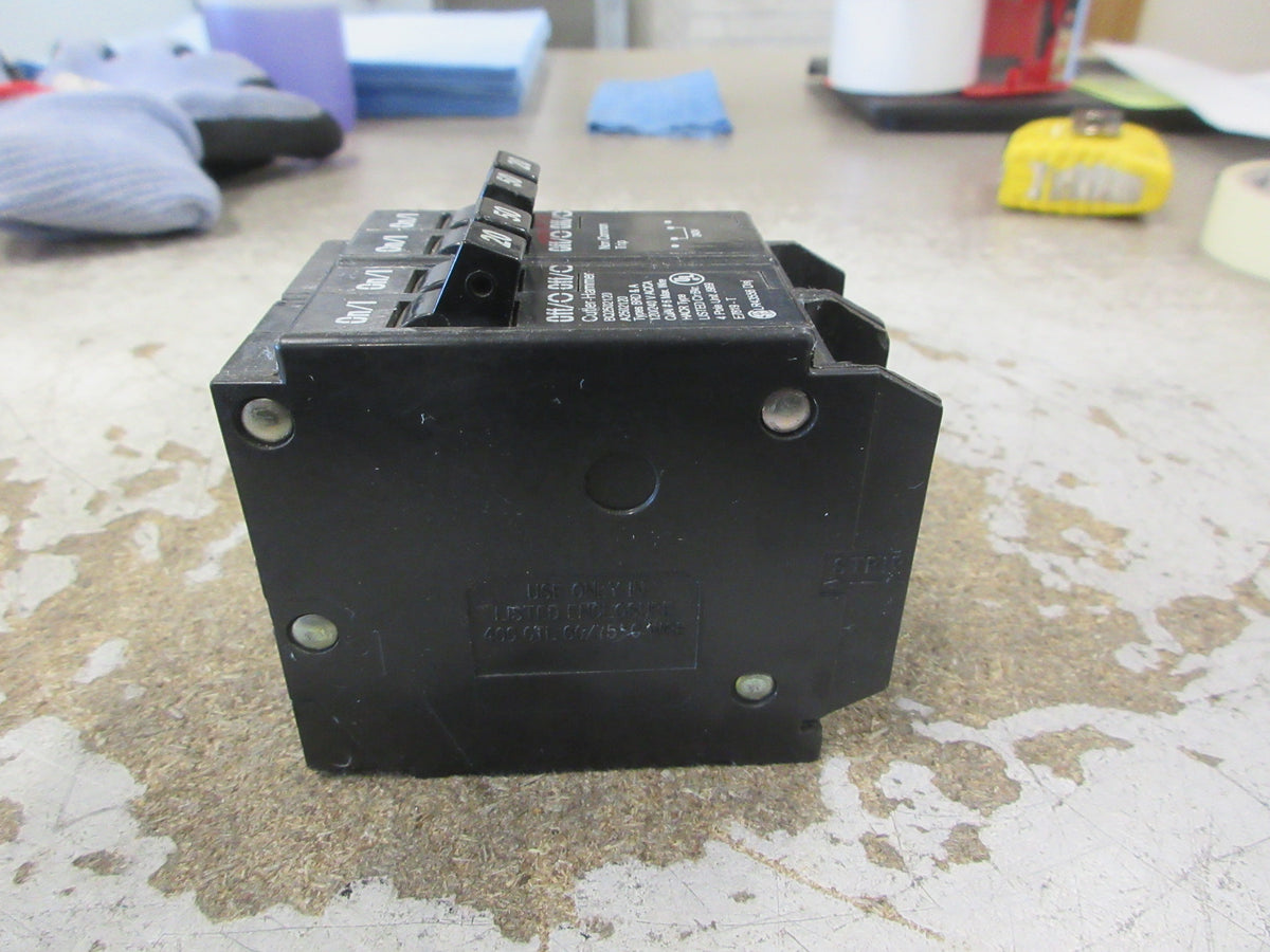 Cutler-Hammer Quad Circuit Breaker BQ2502120 (2) 50A (2) 20A 120/240V Used