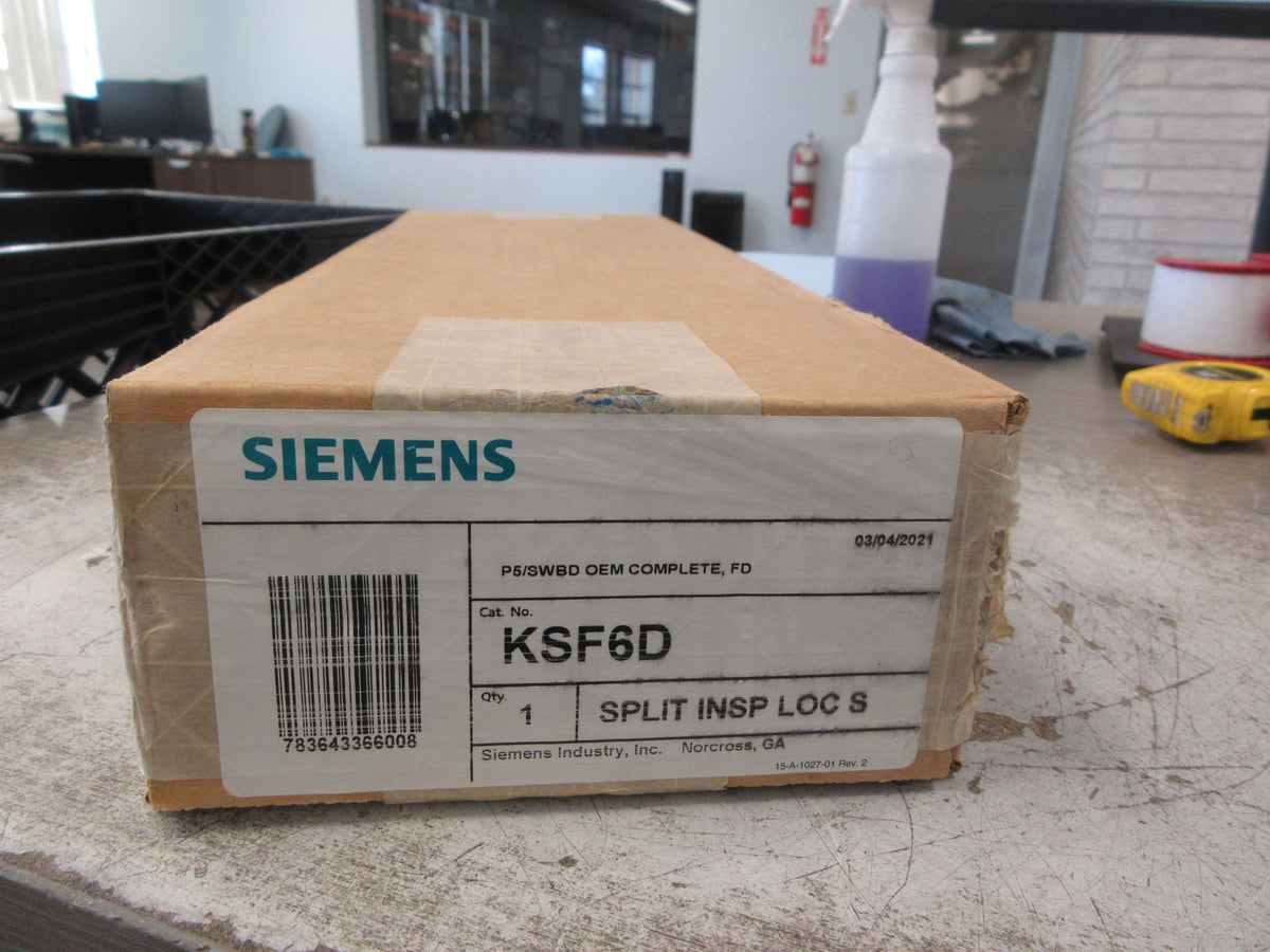 Siemens P5/SWBD OEM Consolidation Kit KSF6D FD New Surplus