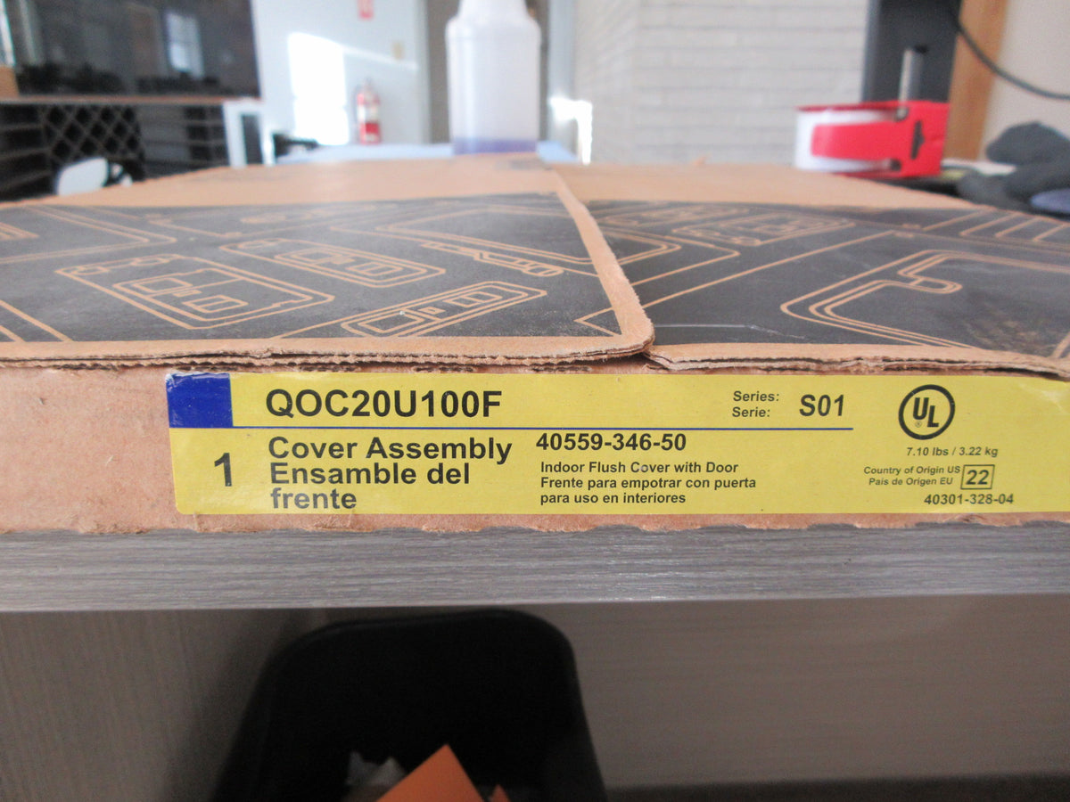 Square D Cover Assembly QOC20U100F Ser. S01 Flush Mount New Surplus