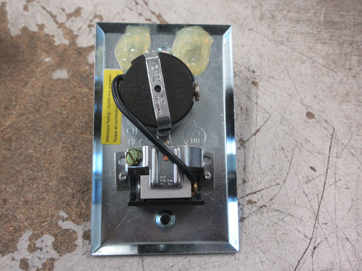 Bussmann Buss Fusetron Fuseholder & Receptacle Box-Cover Unit SRW New Surplus