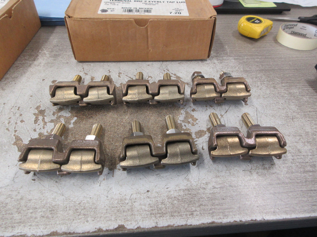 Hubbell Anderson Bronze Bolted Tap Lug Terminal TLD52L #2-350MCM New Surplus