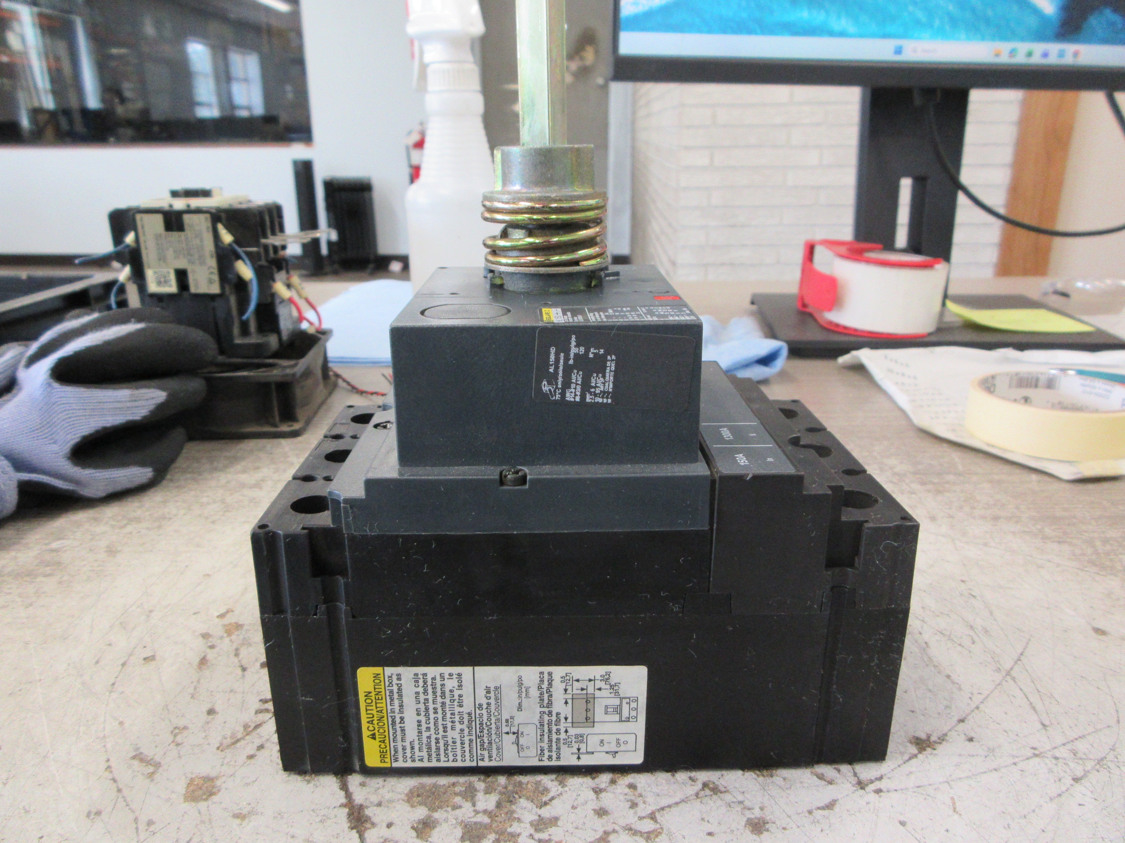Square D HL 150 Breaker Disconnect HLL36150LV 150A 600V 3P *No Handle* Used