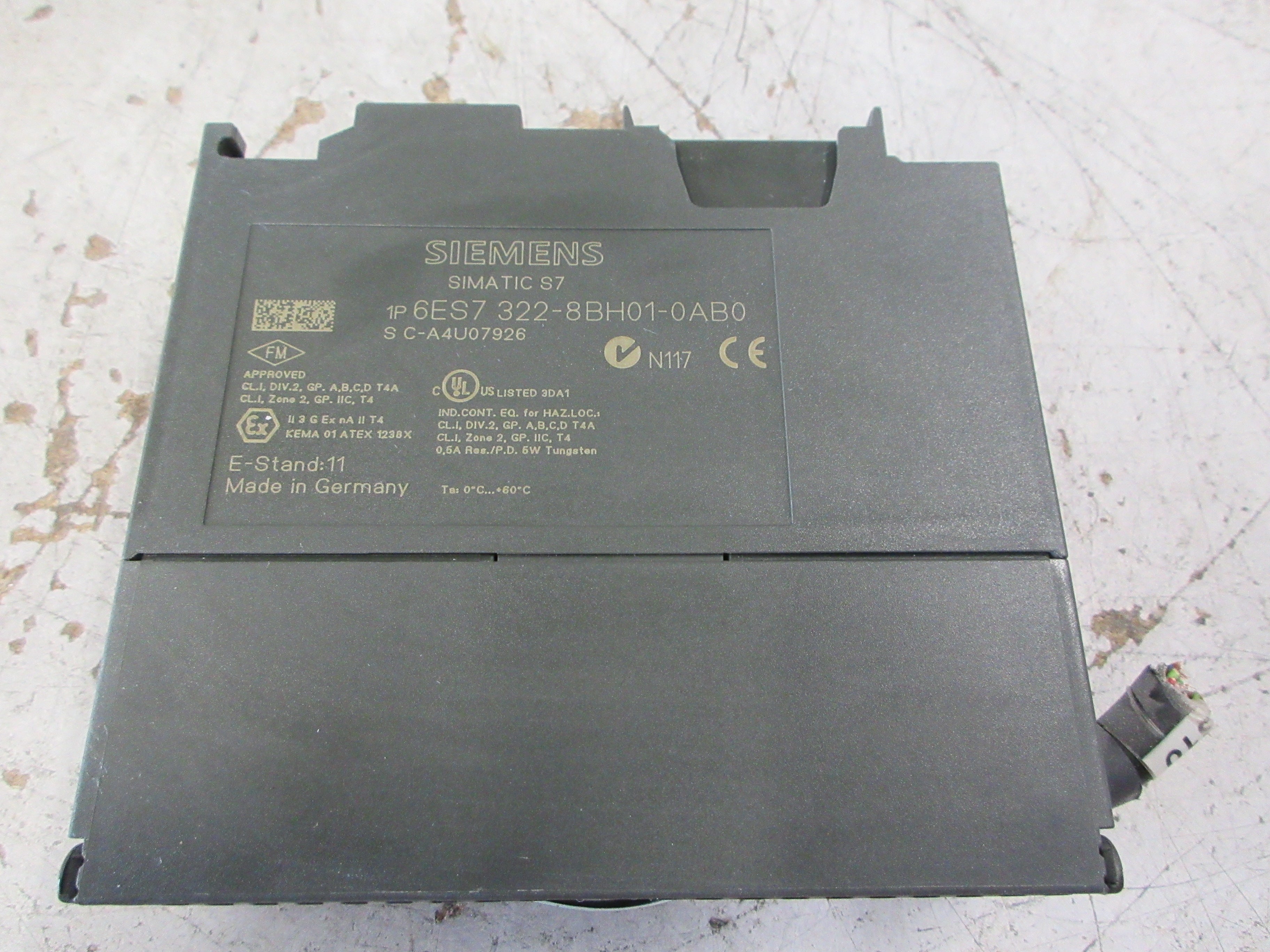 Siemens Simatic S7 digital Output Module 6ES7 322-8BH01-0AB0 E-Stand: 11 Used