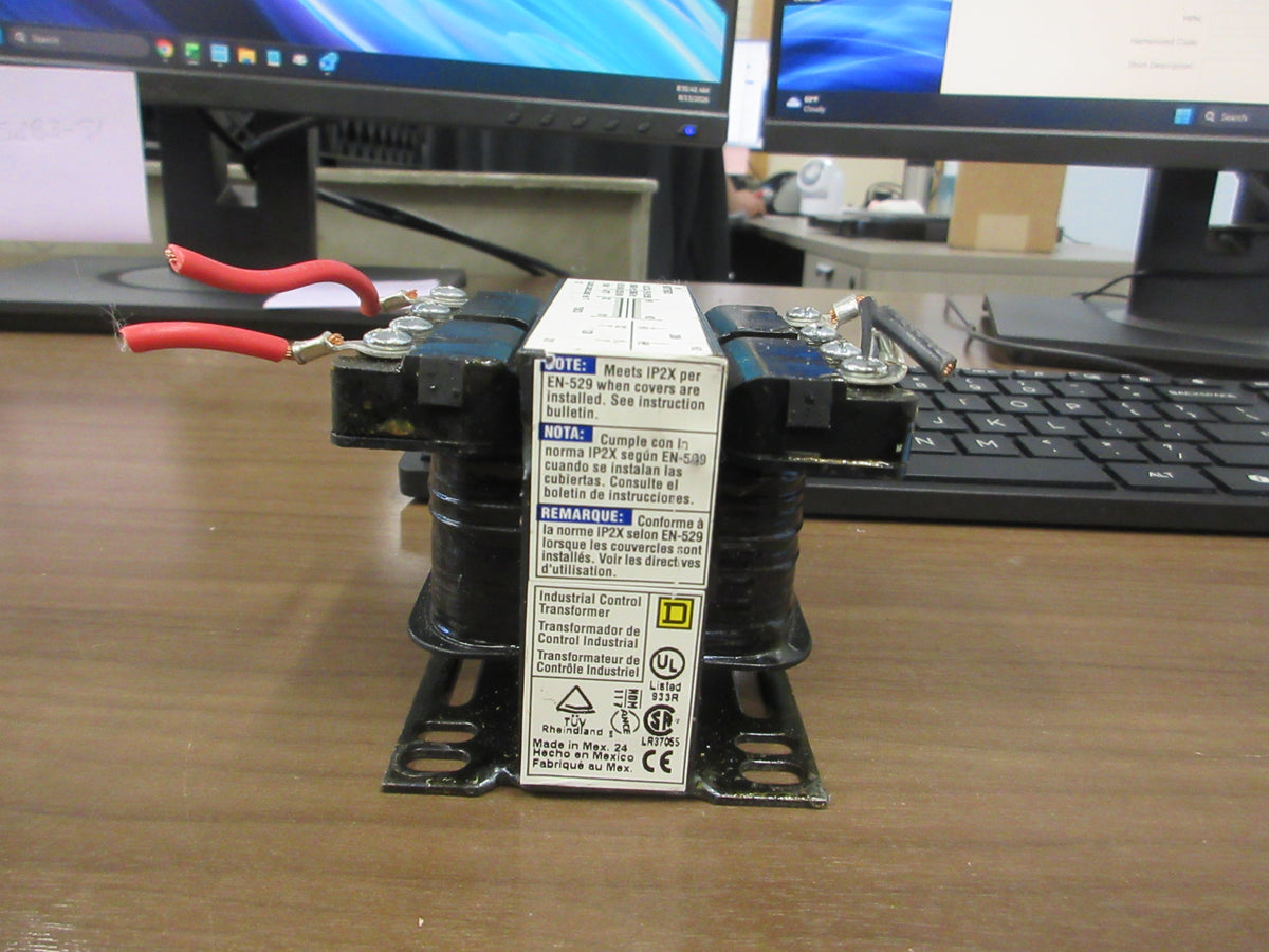 Square D Control Transformer 9070T50D3 0.05KVA Pri: 208V Sec: 120V 50/60Hz Used