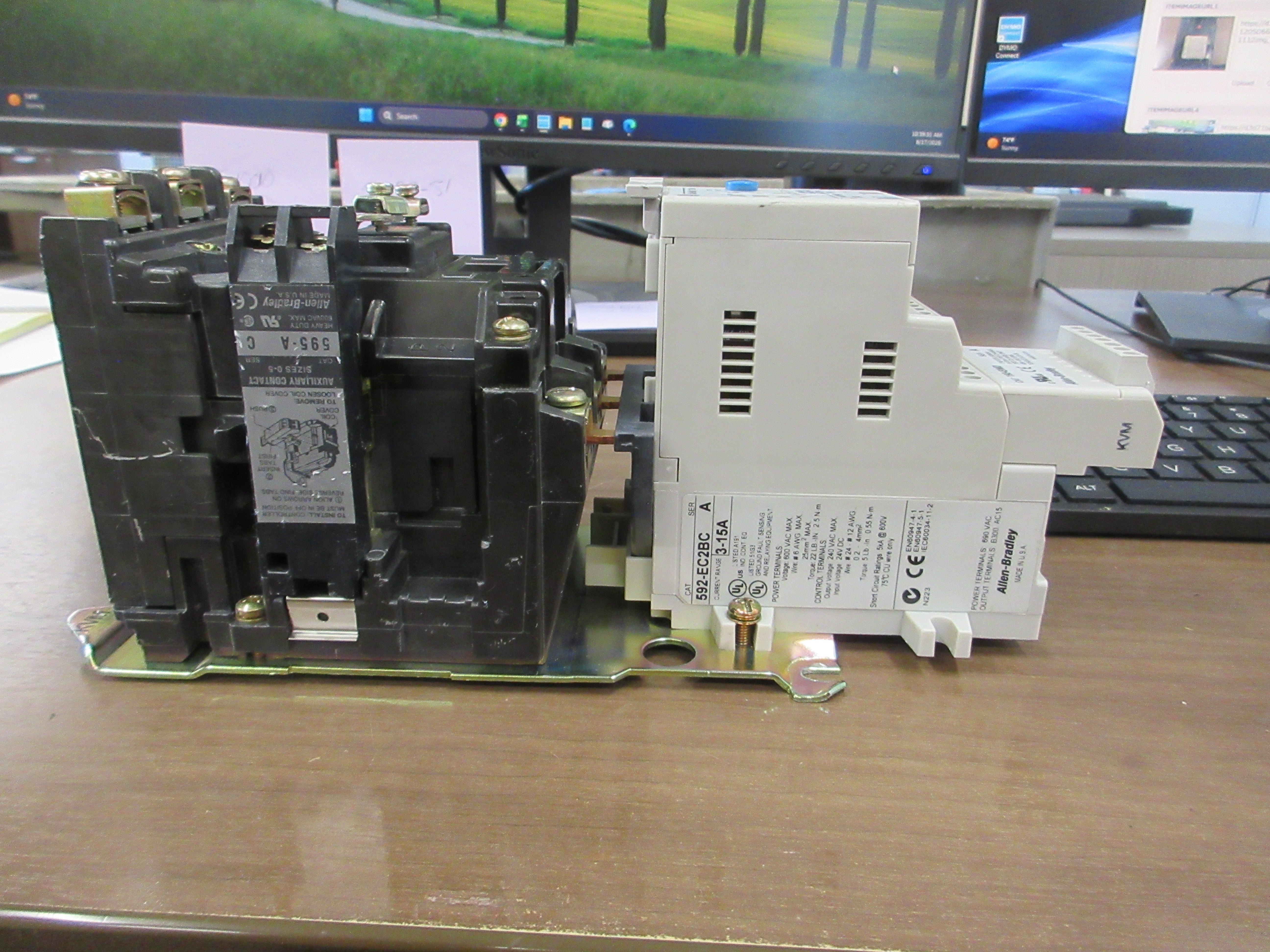Allen- Bradley Size 1 Starter 509-BOD-XXX / 592-EC 2BC 115-120V Coil Used