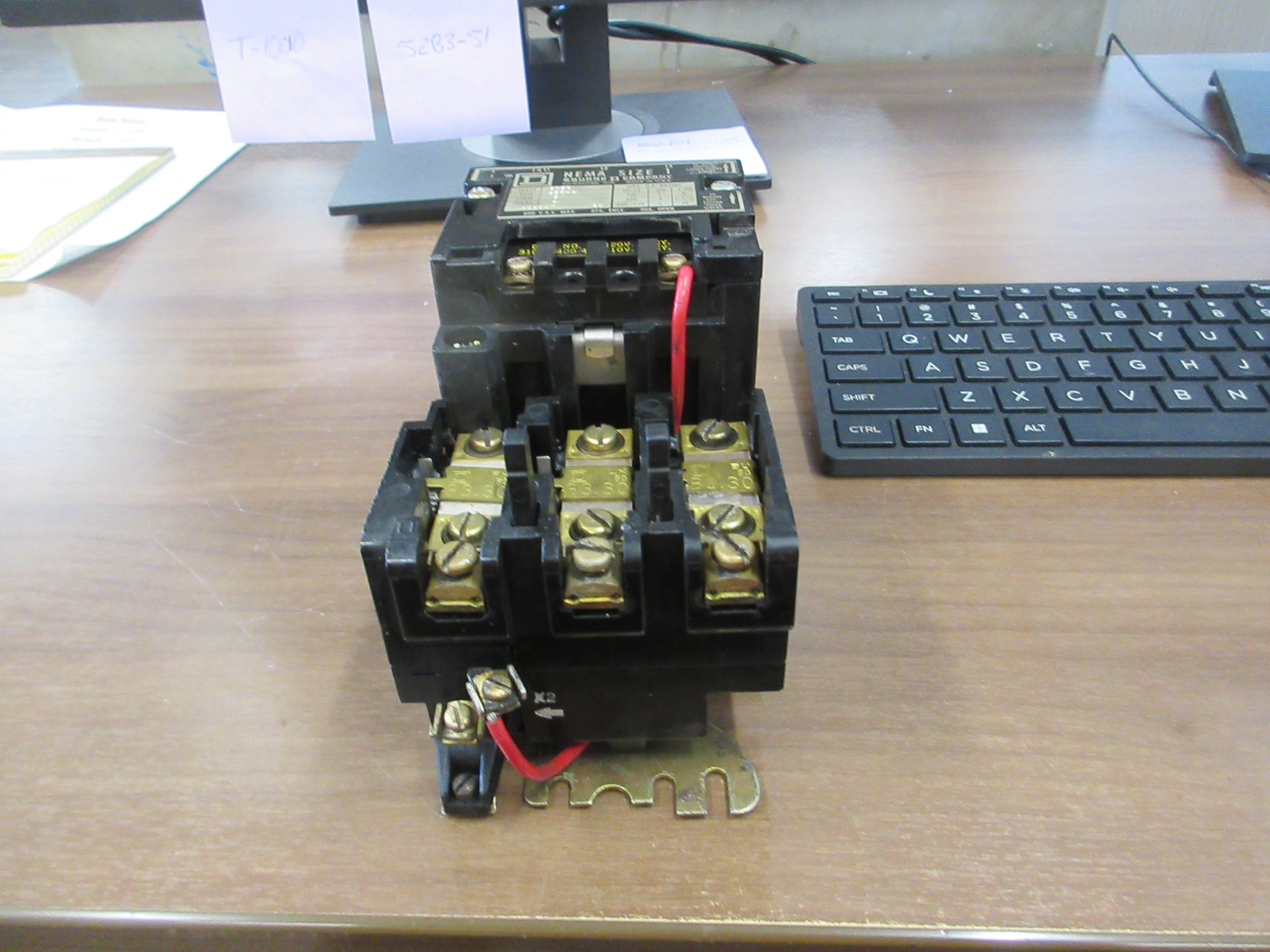 Square D Size 1 Starter 8536 SCO -3 S Ser. A 120V Coil 600 V Used