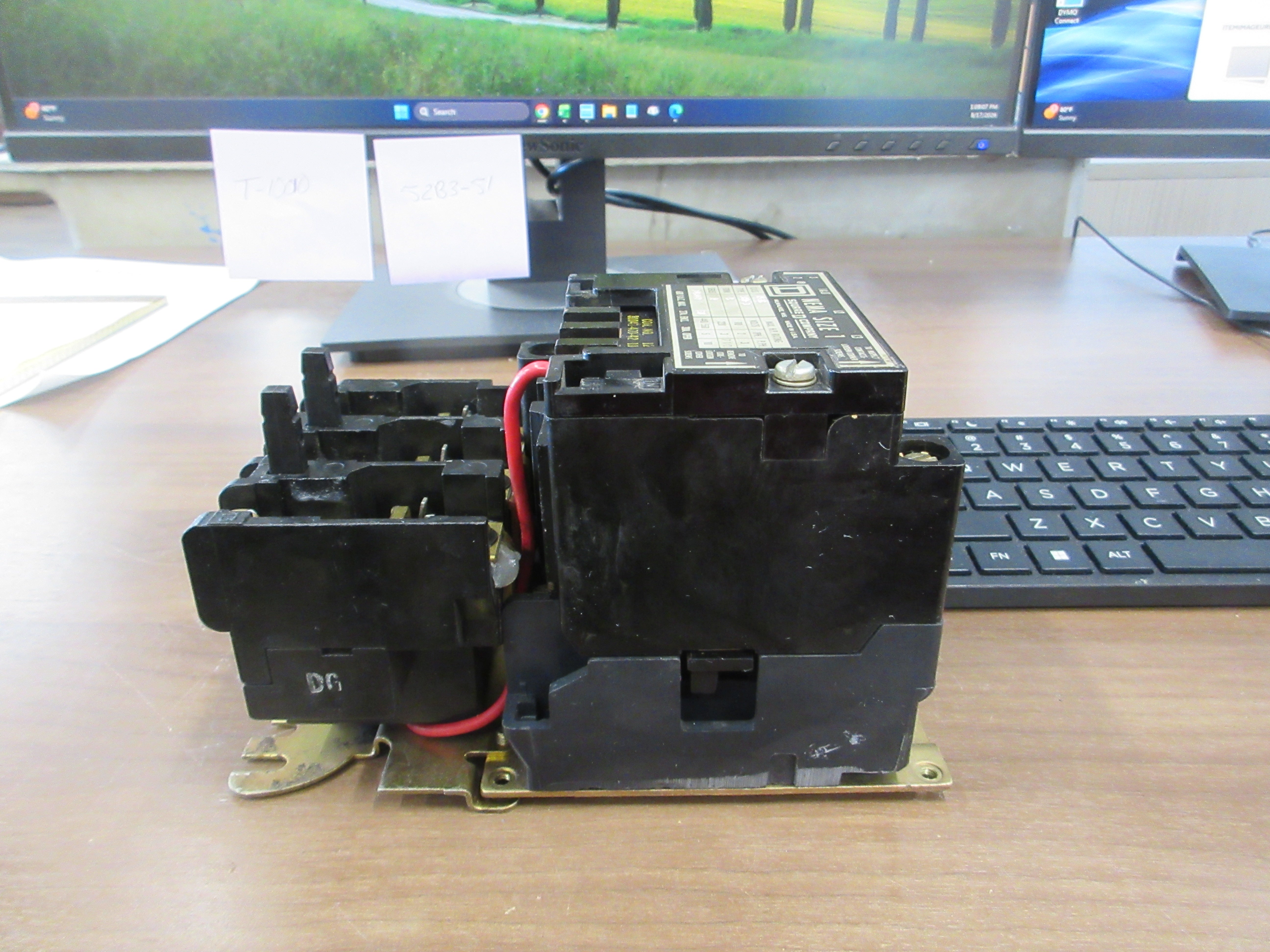 Square D Size 1 Starter 8536 SCO -3 S Ser. A 120V Coil 600 V Used