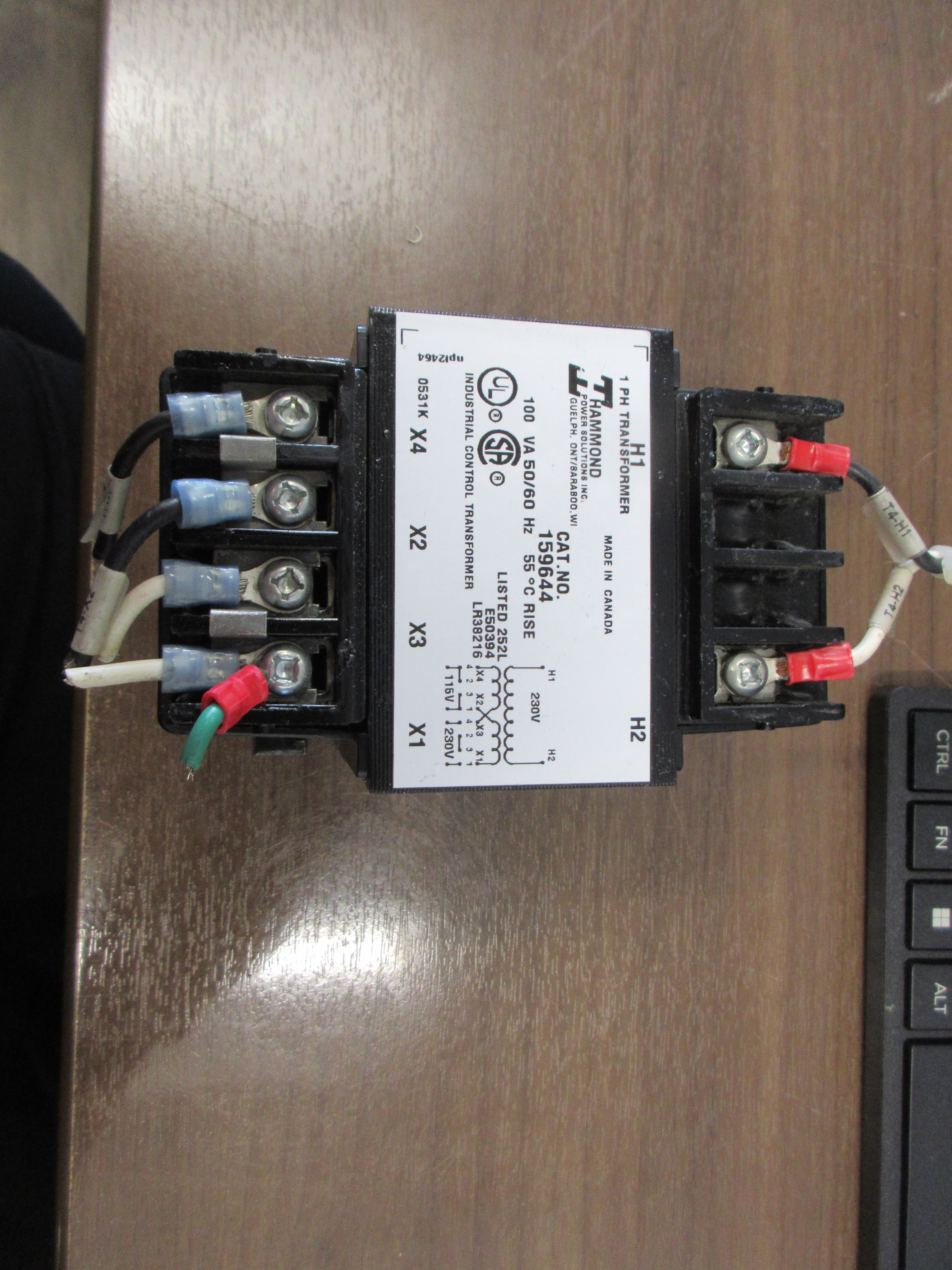Hammed Transformer 159644 100VA Pri: 230V Ser: 115/230V 50/60Hz 1ph Used
