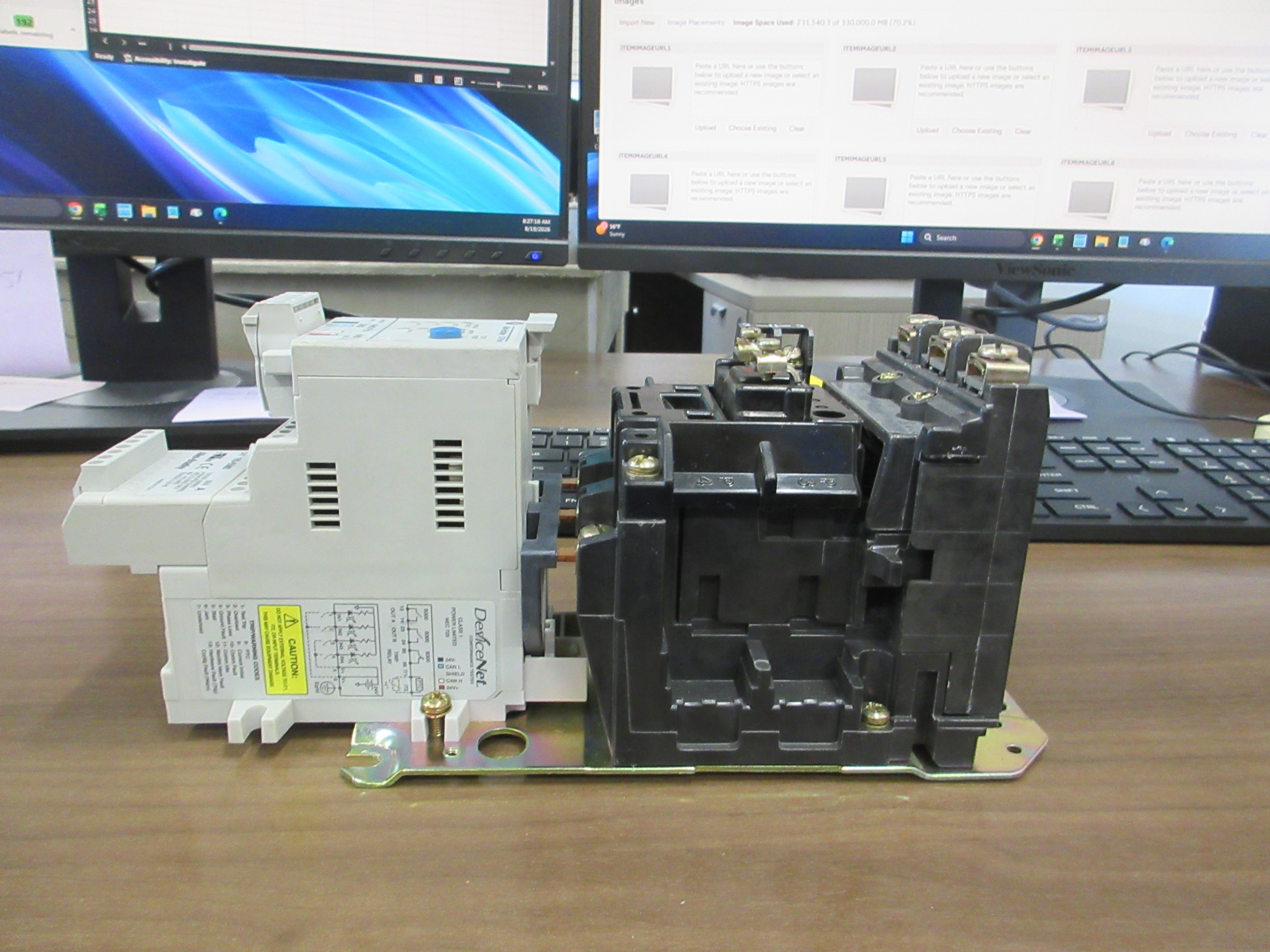 Allen Bradley Size 1 Starter 509-BOD-XXX/592-EC2BC 115-120V Coil Used