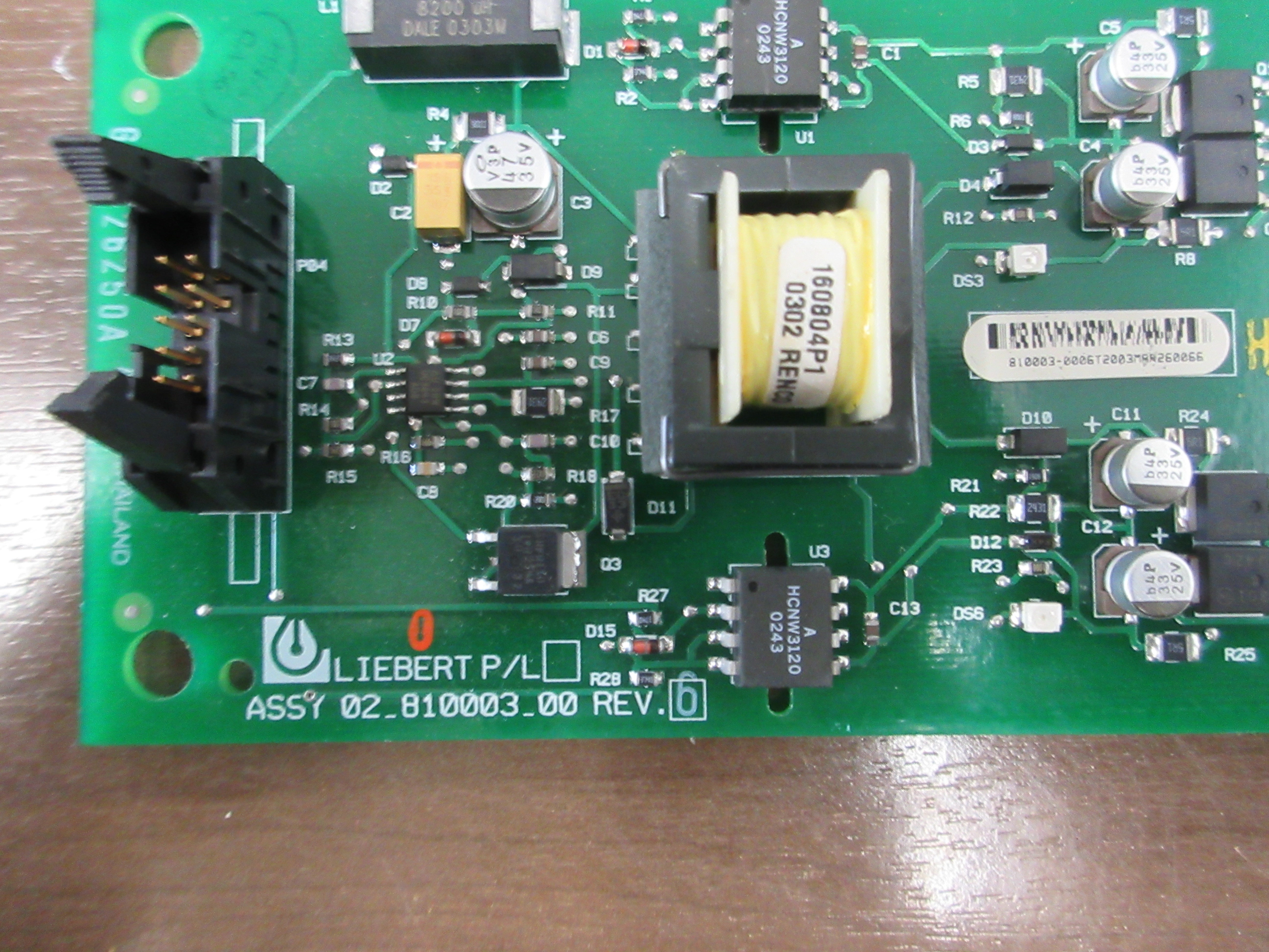 Liebert Gate Drive Board 02-810003-00 Rev. 6 Used