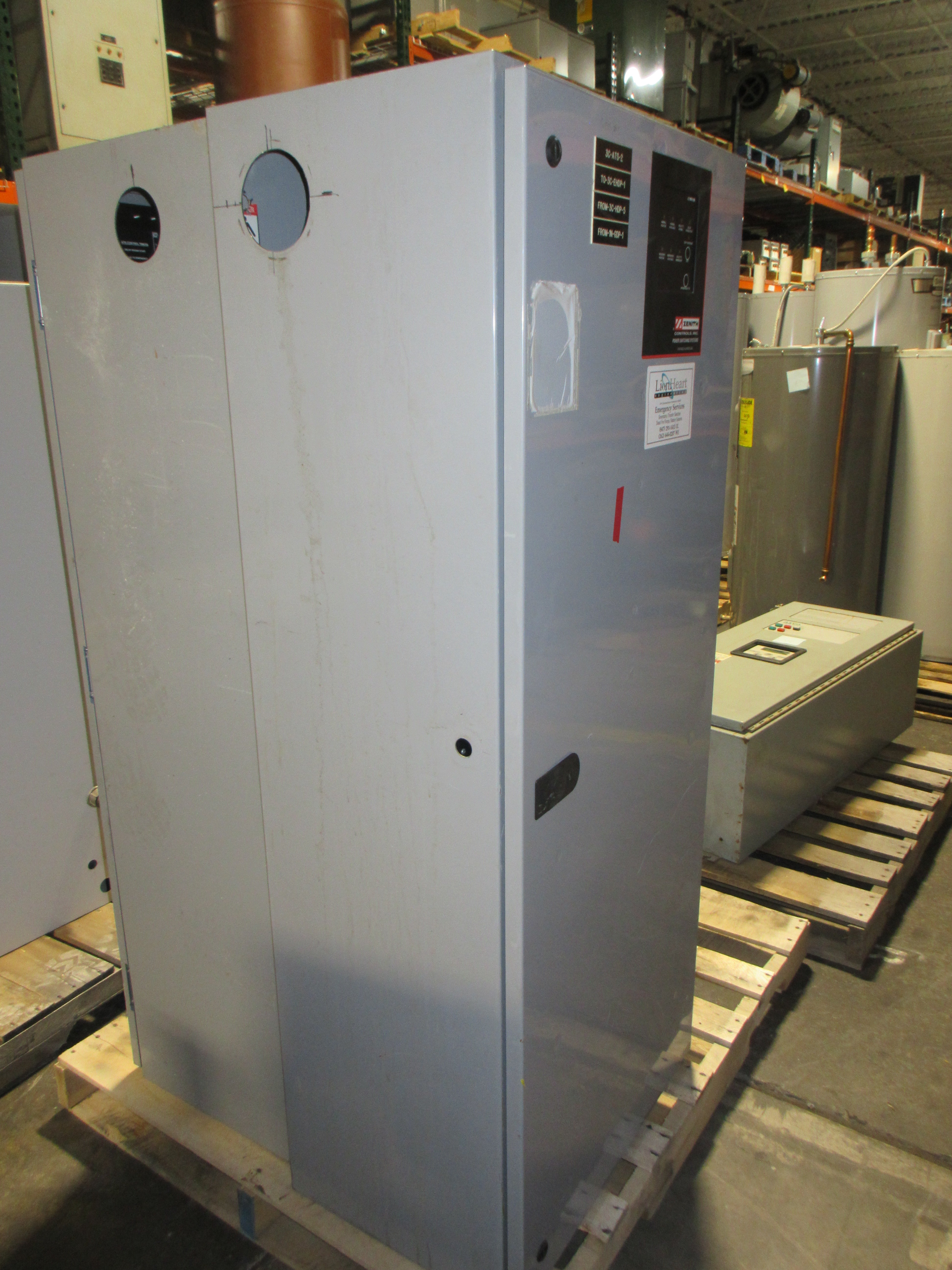 Zenith Controls Automatic Transfer Switch ZTGK40EC-5 400A 480V 60Hz 3Ph Used