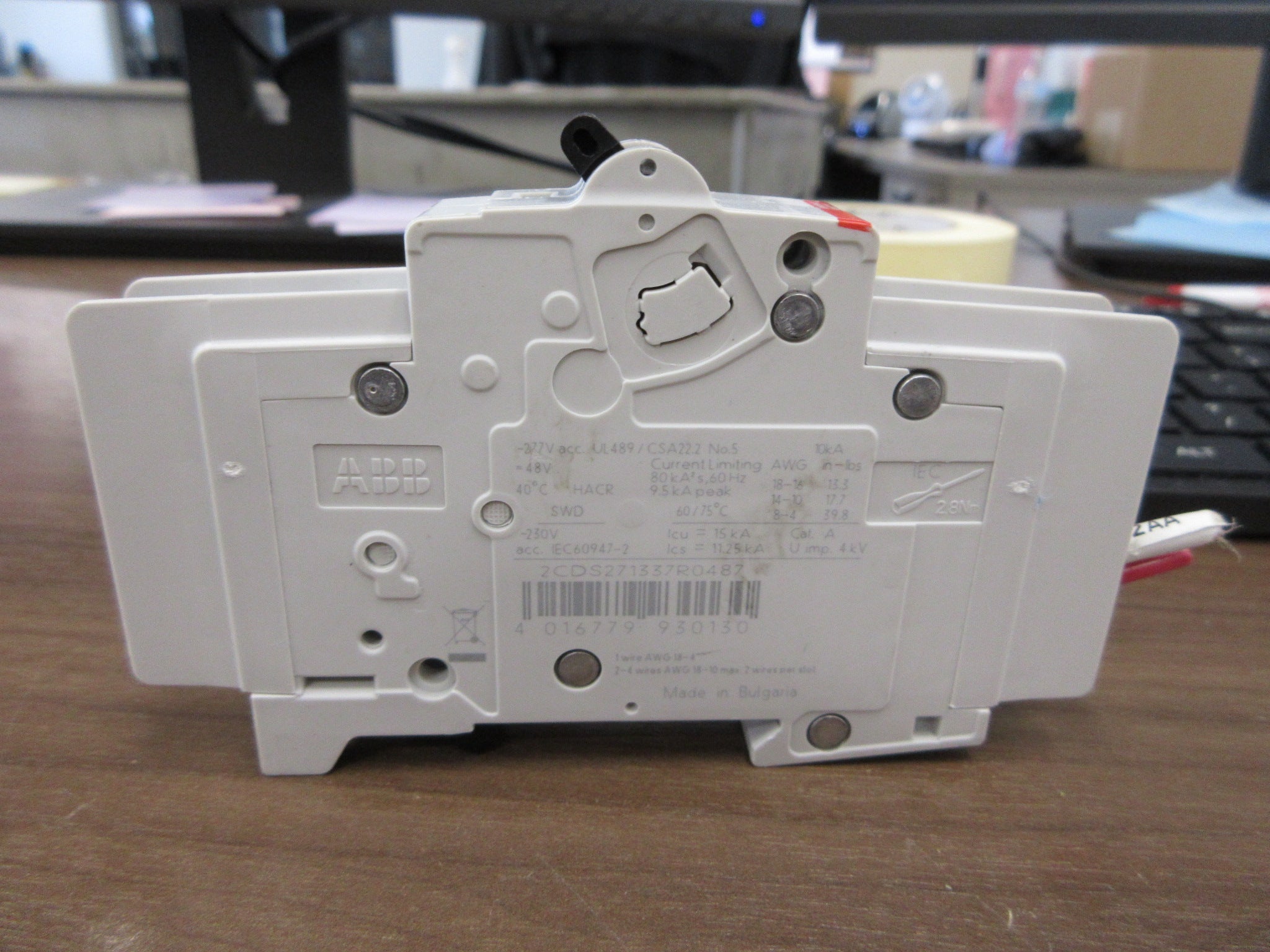 ABB Circuit Breaker SU 201M K20A 20A 277V 1P * Lot of 2 * Used