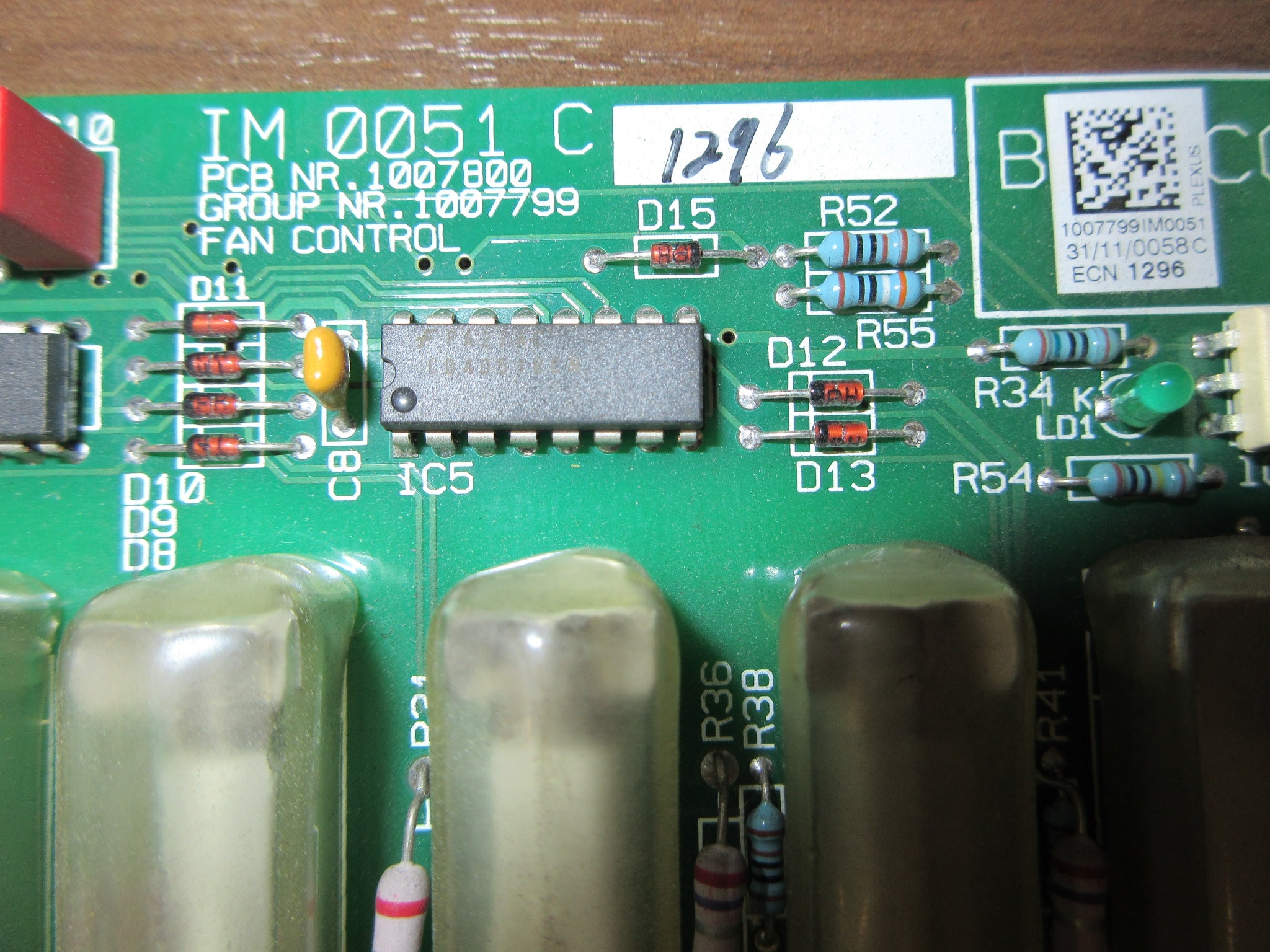 GE IM 0051 C Fan Control Board 1007800 Used