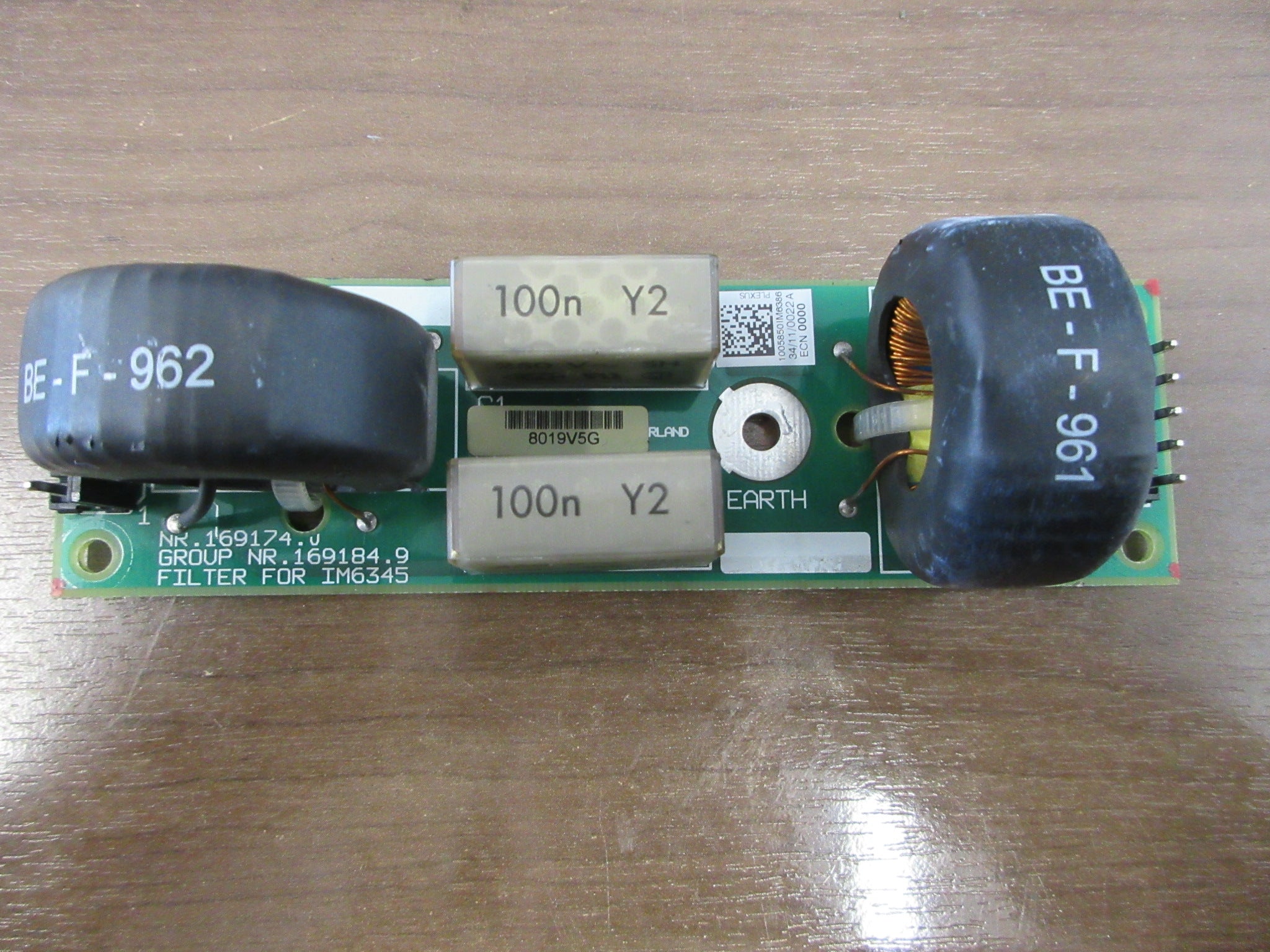 GE IM6386A Filter Board 169184.9 Used